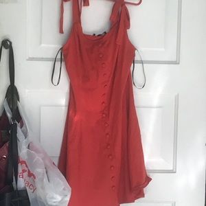 Red/orange summery dress